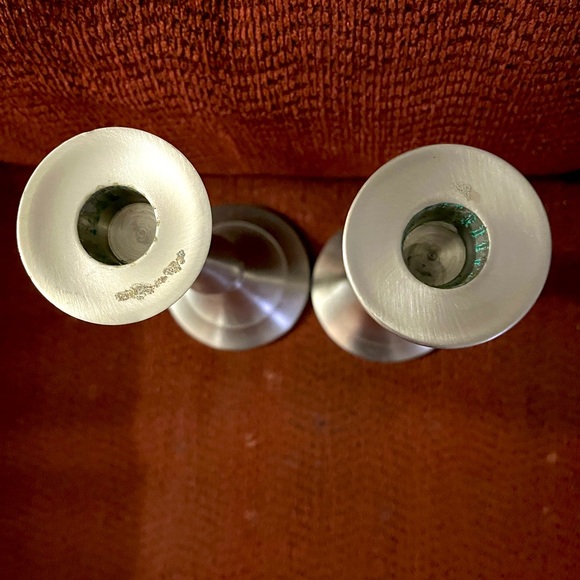 9” Pewter Candle Sticks, 9”, Pewter, from Bed, Bath and Beyond - Picture 2 of 3